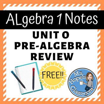 Image result for Algebra 1 Study Notes