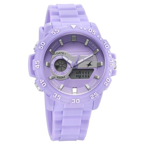 Buy Online Fastrack Street line Quartz Analog Digital Purple Dial ...