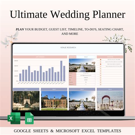 Excel Wedding Planner Template 242x161