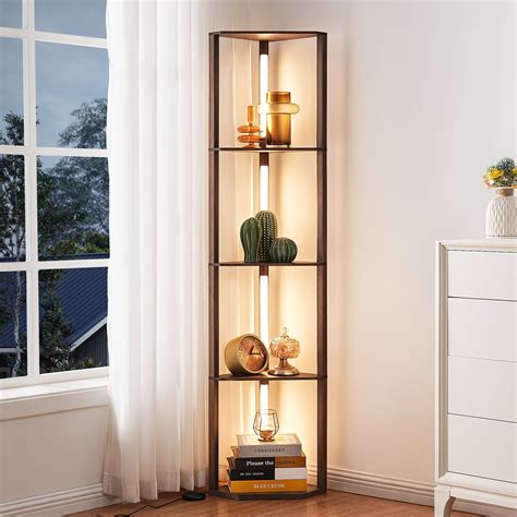 EDISHINE 64in Shelf Floor Lamps for Bedroom Office Living Room, Modern ...