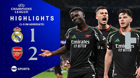 Arsenal v Real Madrid Champions League highlights: Bukayo Saka, Gabriel Martinelli goals set up ...