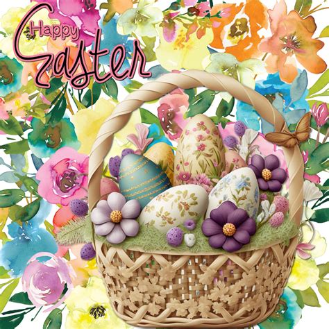 Happy Easter Basket Free Stock Photo - Public Domain Pictures