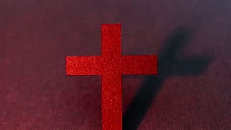 Wallpaper cross, religion, god, red hd, picture, image