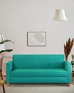 Chumbak Modern Living Room Set |3+1+1|Maldivian Teal : Amazon.in: Home ...