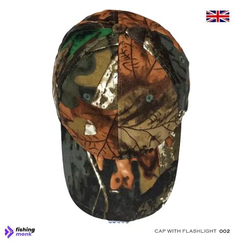 Camouflage Cap with Built in 5 LED Lamps – Fishingmonk