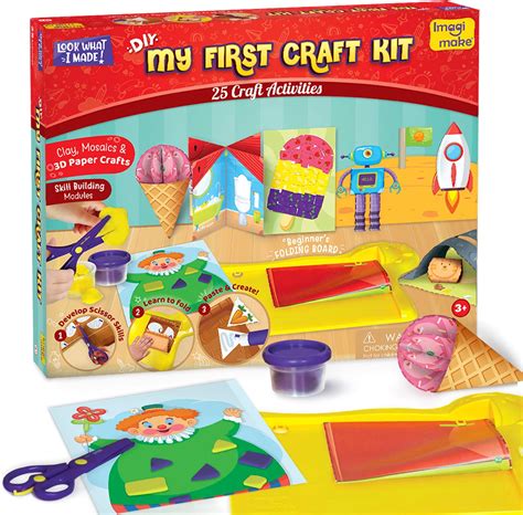 Buy Imagimake My First Craft Kit | Art & Craft Scissor Activity Book ...