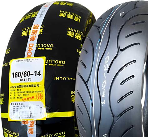 Amazon.co.jp: 160/60-14 タイヤ 1本 二輪 オートバイ用 | 160 60 14 チューブレスタイプ 前後輪共用 ...
