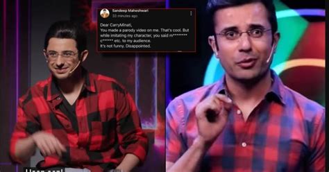 'Not funny': Sandeep Maheshwari calls out Carry Minati for mocking him ...