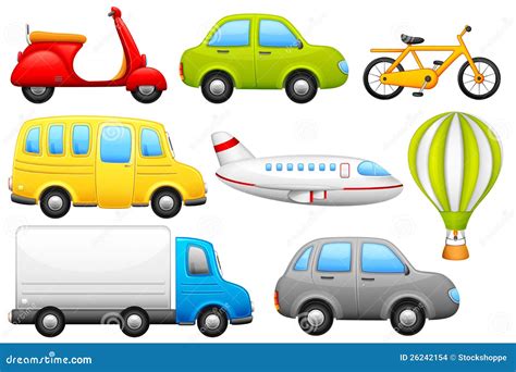 Means of Transport stock vector. Illustration of drive - 26242154