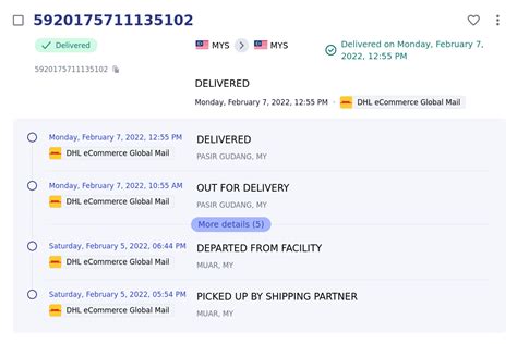 DHL Express Tracking Number 的图像结果