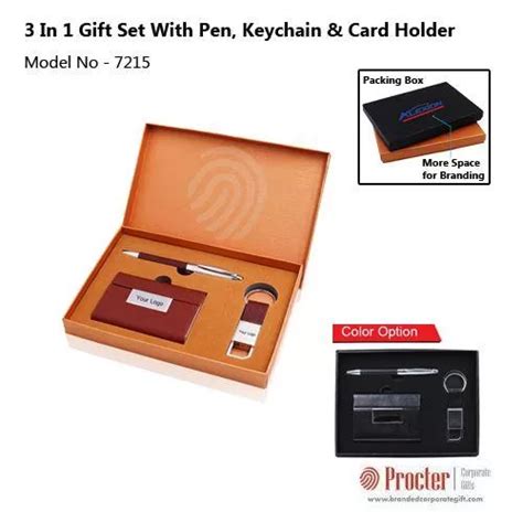 3 in 1 Gift Set with Pen, keychain & Card Holder H-906 in bulk for ...