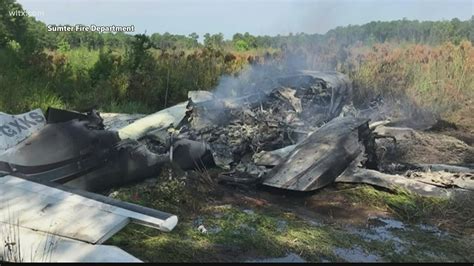 Two people transported to hospital after plane crash in Sumter | wltx.com