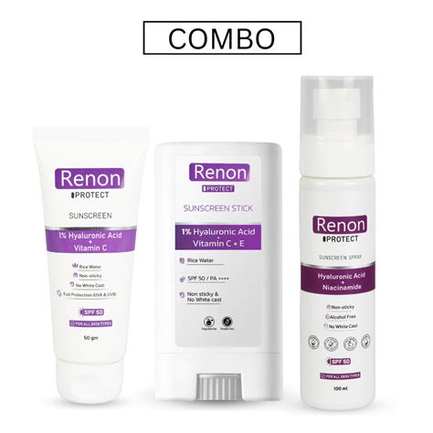 1 % Hyaluronic Sunscreen and 1 % Hyaluronic PA++++ SPF 50 Sunscreen St ...