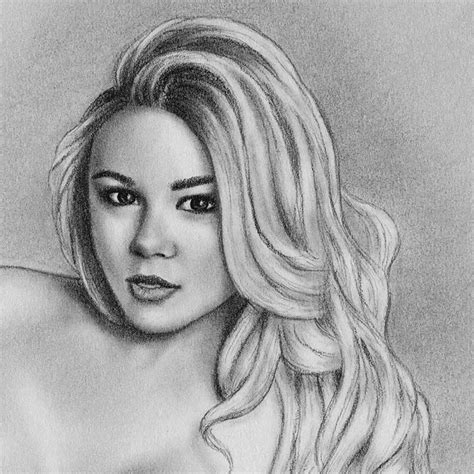 Nude Art Print from Original Drawing 61 260g Glossy photo | Etsy