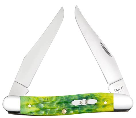 Case XX Knives Muskrat Jigged Green Apple Bone Stainless Pocket Knife ...