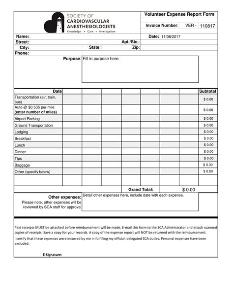Image result for How to Fill Out Expense Report Form