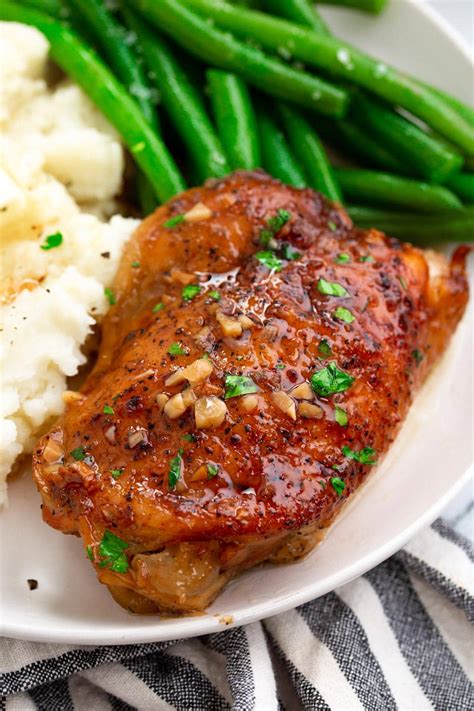 Slow Cooker Brown Sugar Garlic Chicken - The Cooking Jar