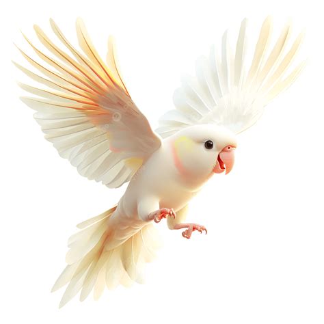 White Parrot Bird In Mid Air Wings, White Parrot, Bird In Mid Air Wings ...