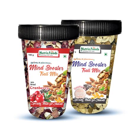 Nutriefoods Nutritious Mind Booster Roasted Snacks Trail Mix, Combo Pa