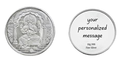 pure 999 Personalised text / image silver coin laser printing – JC ...