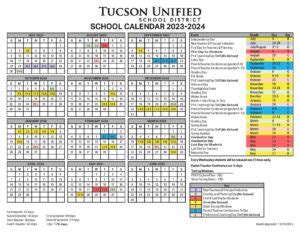 Tucson Unified School District Calendar 2025-2026 - School Calendar Info