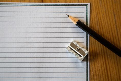 Paper And A Pencil Free Stock Photo - Public Domain Pictures