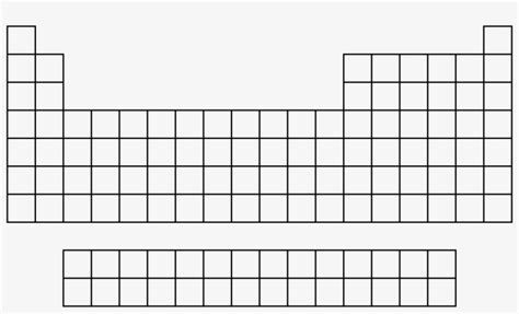 Periodic Table Blank - Periodic Table Drawing Empty - 1280x735 PNG ...