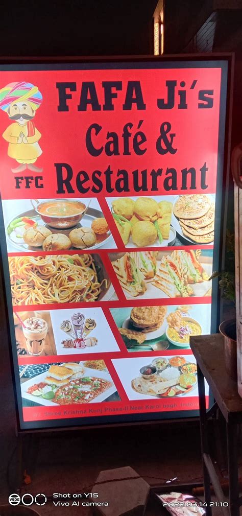 Menu at FAFAJi Food Corner, Indore
