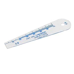 ELECTROPRIME 10mm-70mm 0.9mm Thickness Plastic Feeler Gauge Gap Filler ...