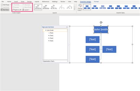 Image result for Word Org Chart Design