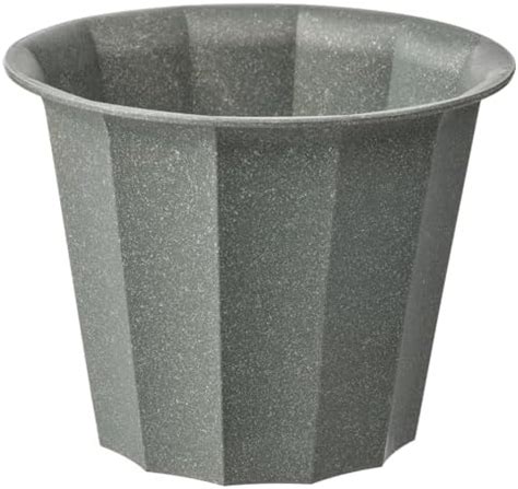 BS Case IKeaa BUSKVERK Plant Pot, 9 cm (3 ½ inches), Grey, in/Outdoor ...