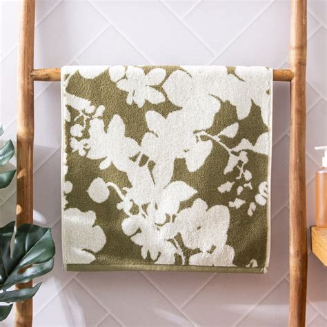 Buy Nova Botanica Floral Cotton Jacquard Hand Towel - 60x40cm from Home ...
