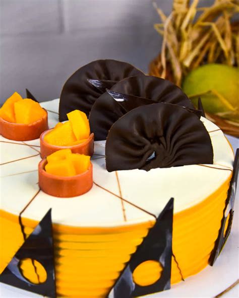 Order Fresh Mango Cake Online - Mango Kulfi Cake - Summer Special ...