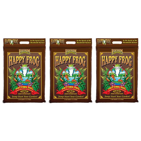 FoxFarm Happy Frog Nutrient Rich Potting Soil for Rapid Plant Growth ...