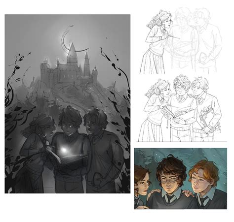Harry Potter fan art illustration on Behance
