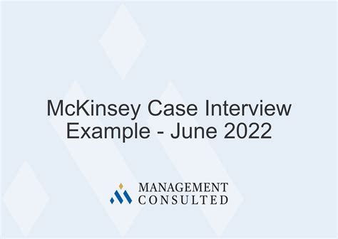 McKinsey Case Interview Example 的图像结果