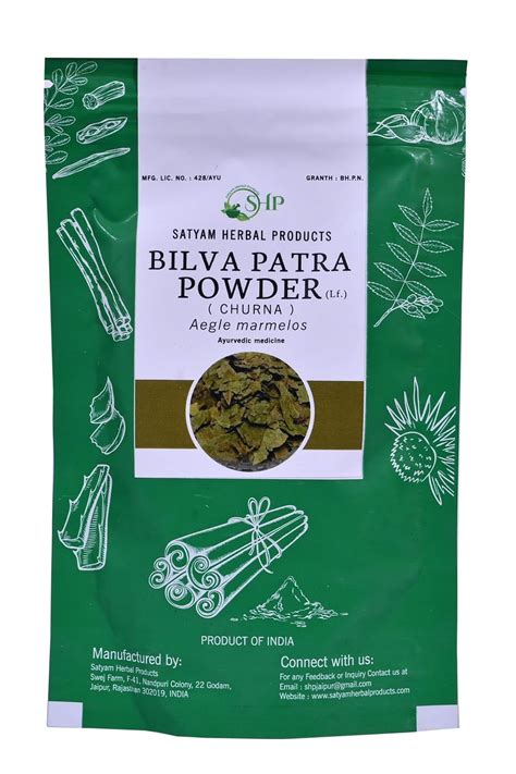 Buy SATYAM HERBAL PRODUCTS 100% Natural Organic Baelpatra Powder ...