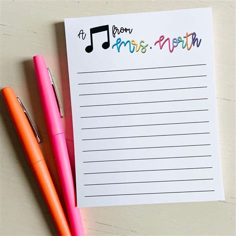 Music Teacher Gift, Music Note Gift, Cute Music Gift, Specials Teachers ...