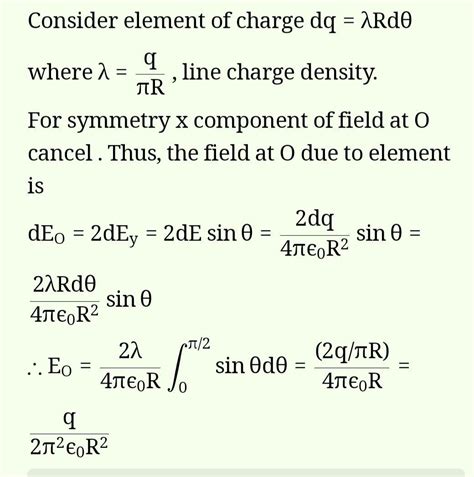 Electric charge is uniformly distributed arouna a semicircle of radius ...