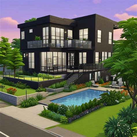 Image result for Sims 4 Modern House Build
