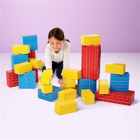 Melissa Doug Cardboard Building Blocks Deluxe Jumbo Cardboard Blocks