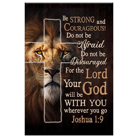 Joshua 1:9 Lion