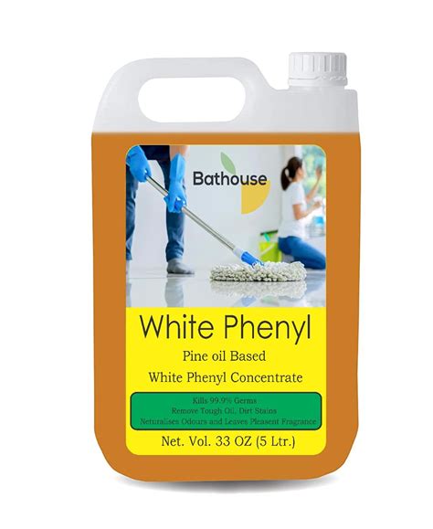 Bathouse White Phenyl Concentrate, 5 Ltrs, Pine Oil Based Concerntrate ...