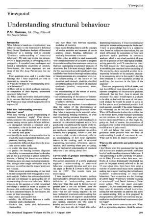 Image result for Understanding Structural Behaviour