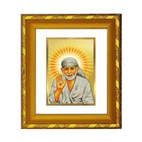 Buy DIVINITI 24K Gold Plated Sai Baba Photo Frame – PujaShoppe
