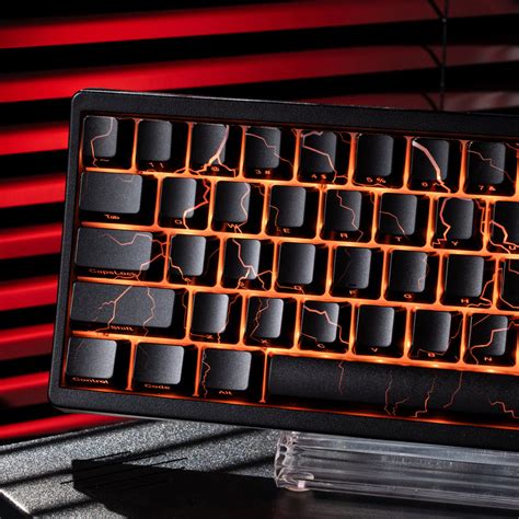 PREMIUM Lightning Pattern IMD TECH Side Backlit Stealth Keycaps ...