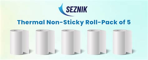 Seznik Non Sticky Thermal Paper Rolls, 57mm Width, 2 inch Thermal Paper ...