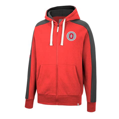 Ohio State Men's Flying Wasp Full Zip Hoodie - 196735070323