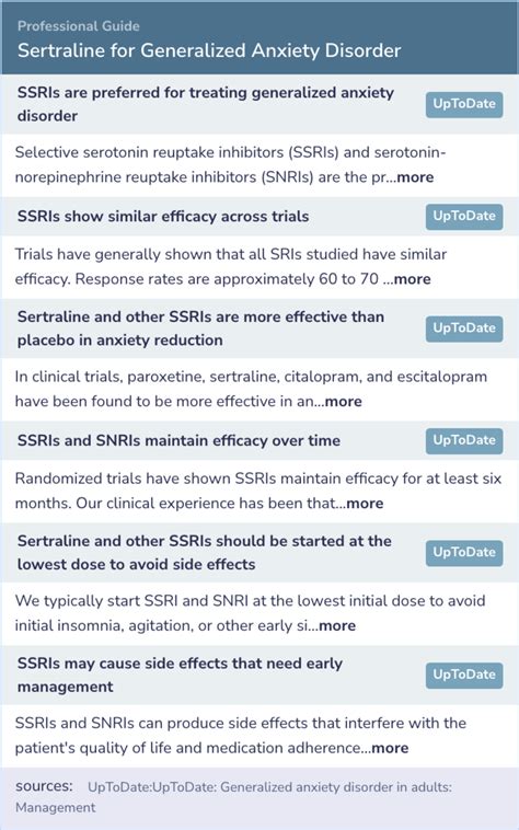 Efficacy of sertraline in a 12-week trial for generalized anxiety disorder
