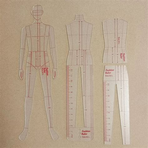 Man Fashion Design Template Male Fashion Illustration Rulers Durable ...